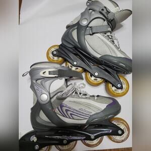 Bladerunner skates gray purple white size 10